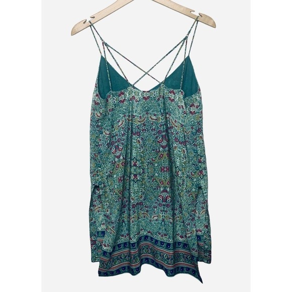 Anthropologie Maeve Meret Green Paisley Silk Tunic Top Womens Size 2 NWT $118 - Picture 14 of 16
